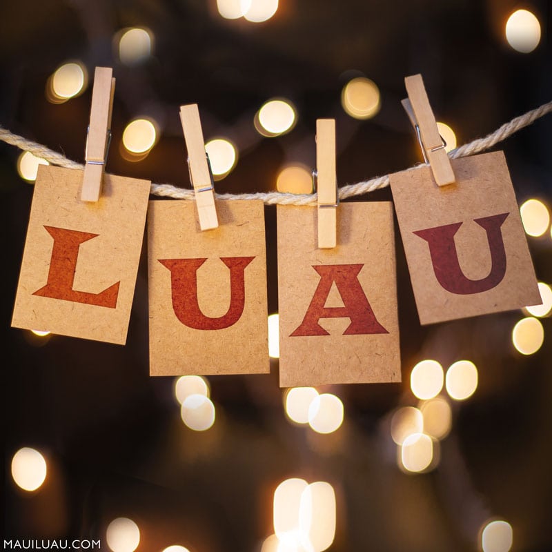 hosting a luau party
