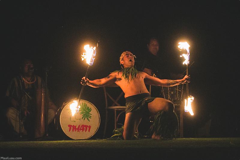 Polynesian Fire Dancing Open Arms