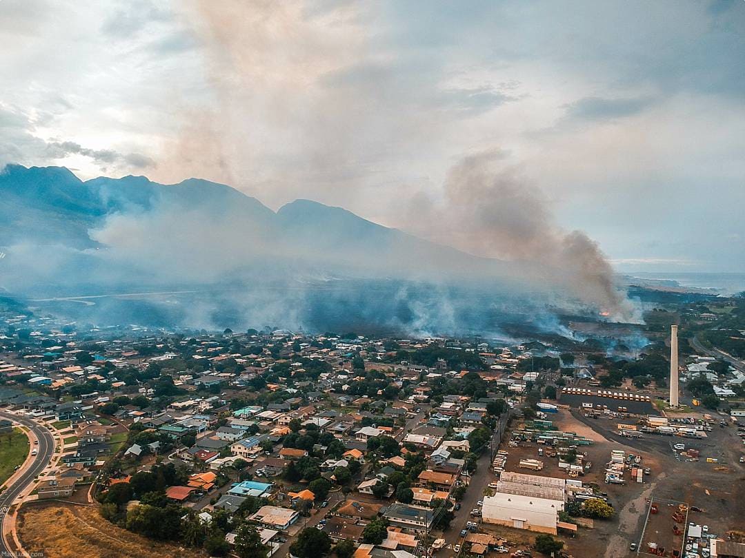 Old Lahaina Luau Update Active Fire