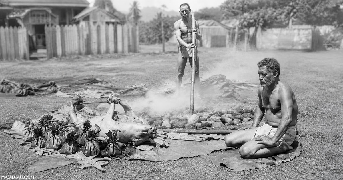 ancient luau on Maui